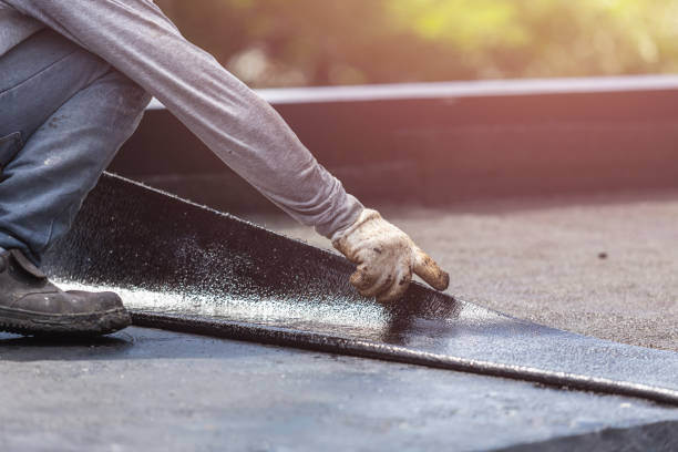Professional Exterior Waterproofing technician working in Wales, WI